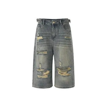 KNOCKSPARK Denim Shorts Unisex Blue