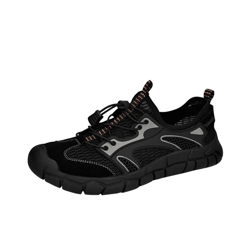 TELENT Cushioning And Breathable Low Top Casual Shoes Men's Black-1