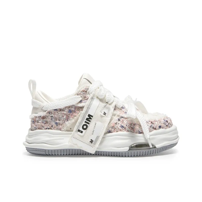 MIO Low Top Skateboard Shoes Women's Apricot/Multicolor-2