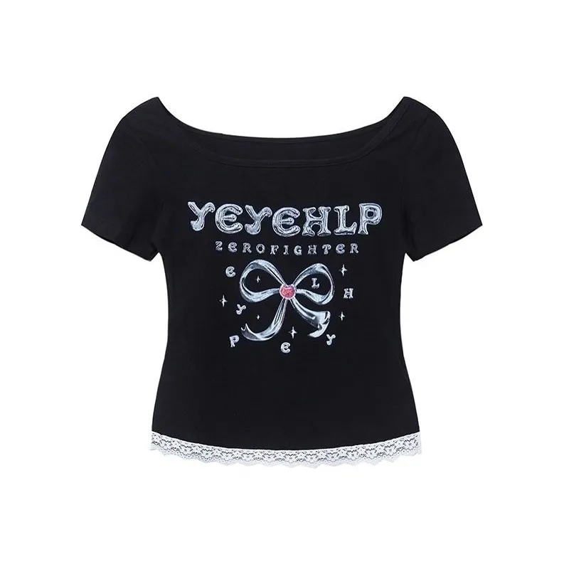 ABCMININ T Shirts Women's Black-0