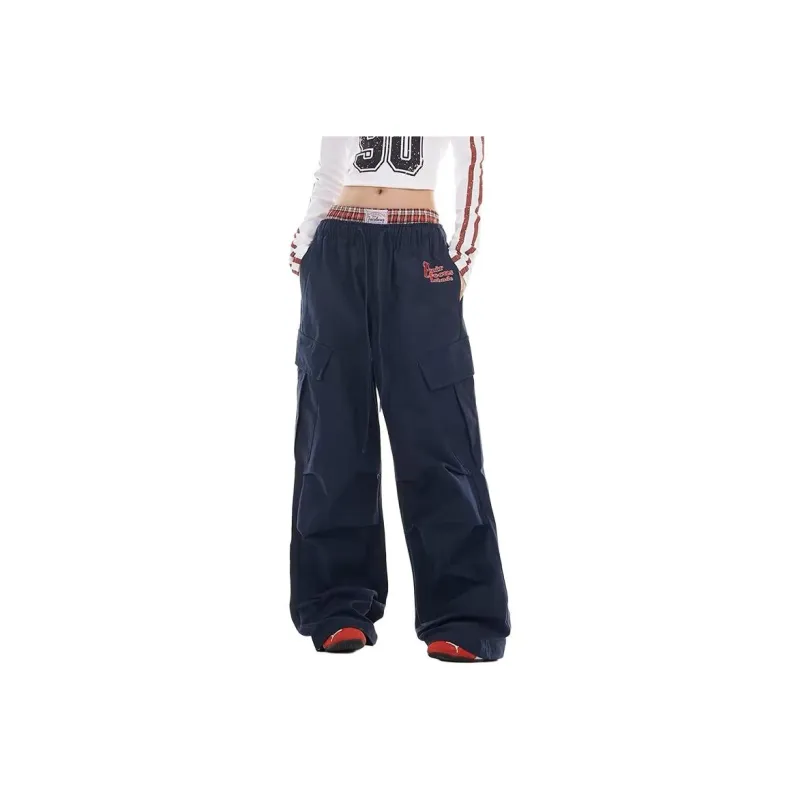 Ordifen Casual Pants Women's Navy Blue-0