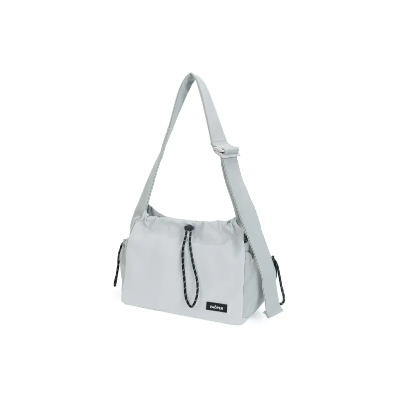 VAOPER Nylon Shoulder Bag, Crossbody Bag Women's Custard/Sea Salt Color-3