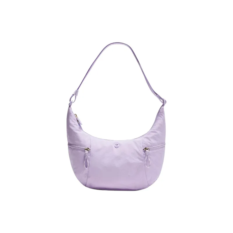 Lululemon Nylon Crossbody Bag, Shoulder Bag Unisex Lavender-0