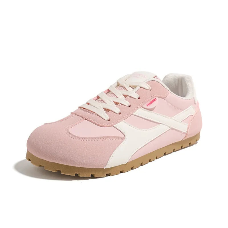 HUANQIU Slip Resistant, Breathable, Lightweight Low Top Casual Shoes Women's Pink-1