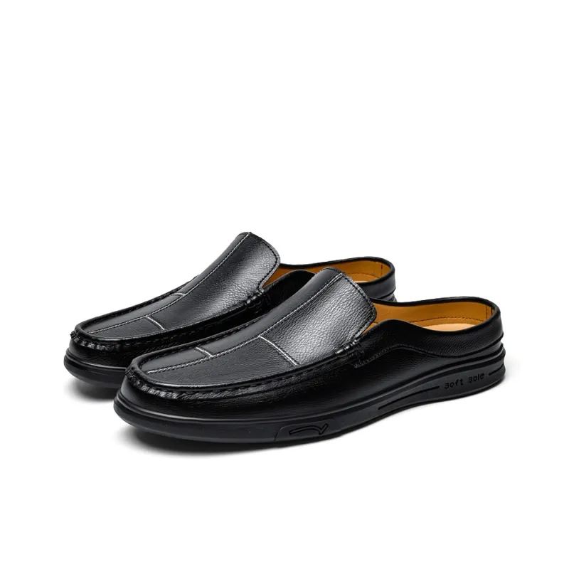 Abango Rubber Sole Slip Resistant Closed Toe Slippers Men's-1