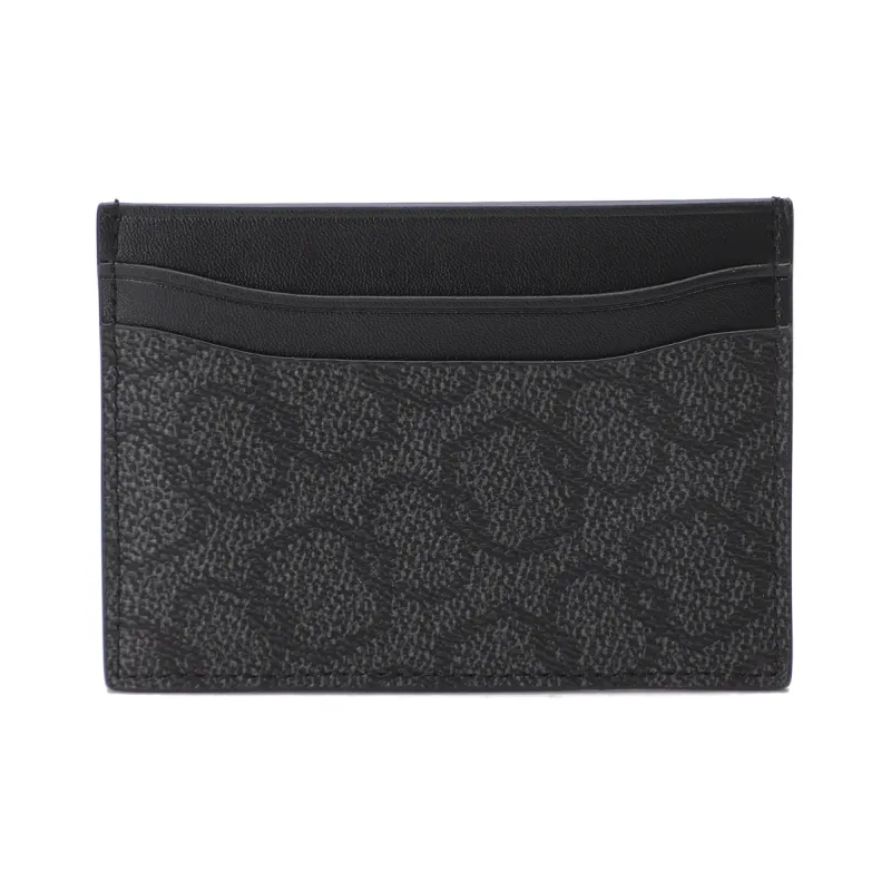 CANUDILO PVC Card Holder Men's Black-4