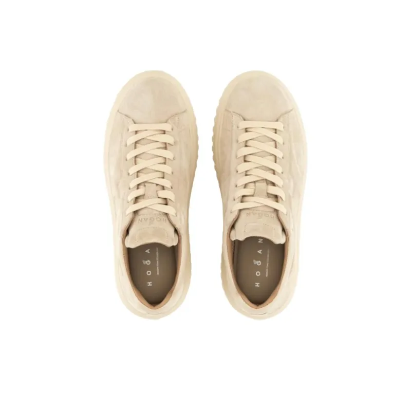HOGAN H Stripes Low Top Casual Shoes Women's Brown-2