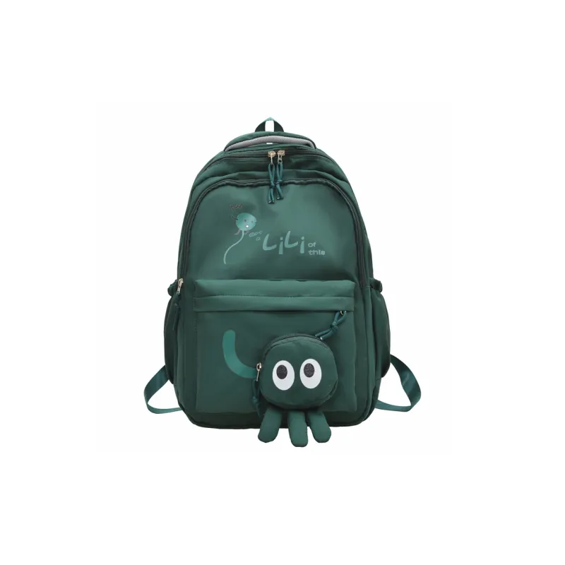 Kewuku Nylon Fabric Backpack Regular Unisex Multicolor-15