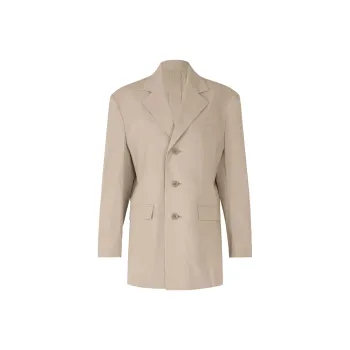 ISSEY MIYAKE Business Suit Coat Unisex Khaki