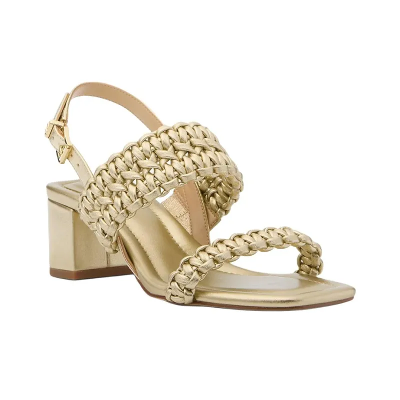 MICHAEL KORS Audrina One Strap Sandals 5cm Women's Gold-2