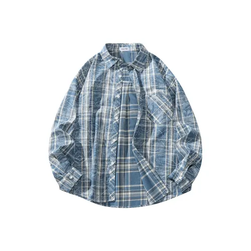 YOSICIL Shirt Unisex Washed Blue
