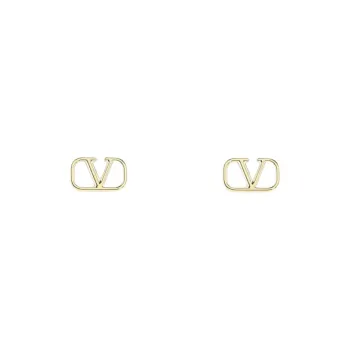 Valentino Metal Stud Earrings Women's Gold