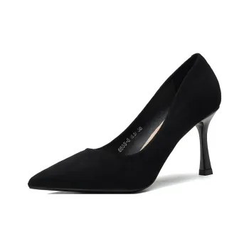 GOSO Chunky Heel High Heels 8.5CM Women's Black