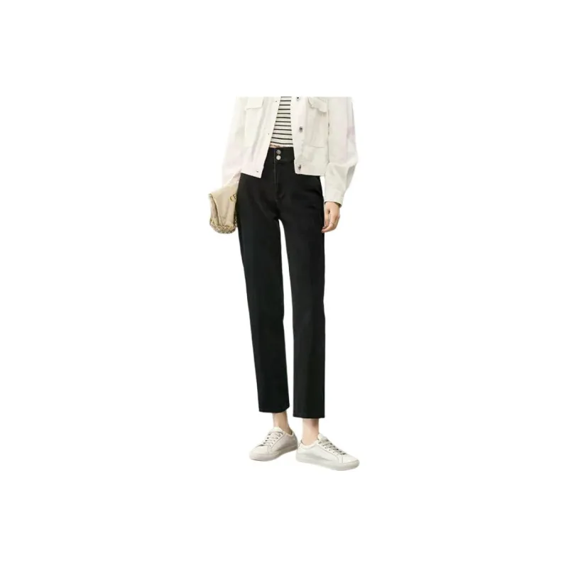 YALIDA Jeans Women's Soft Matte Black A0-0