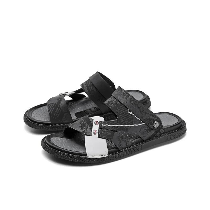 NMR Beach Sandals Men Gray/Black-2