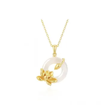 FBRUE White Jade Bodhi Necklaces Unisex