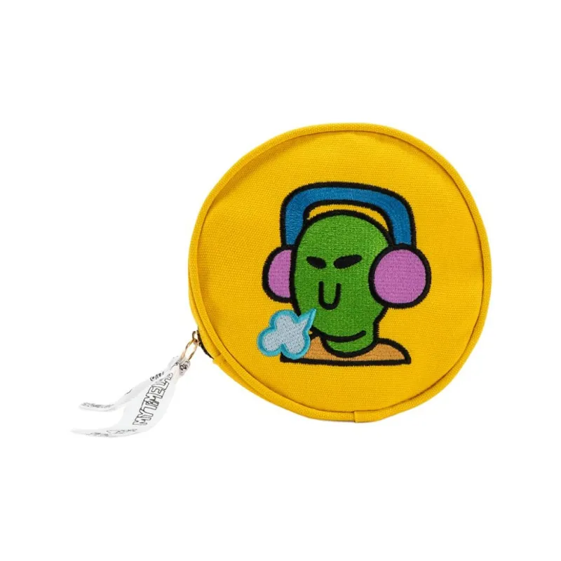 MYTIMELAB Cotton Round Bag Coin Purse Tubas Unisex Multicolor-0