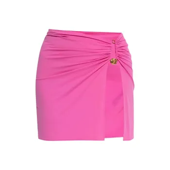 VERSACE SS25 Wrap Skirt Women's Bright Pink