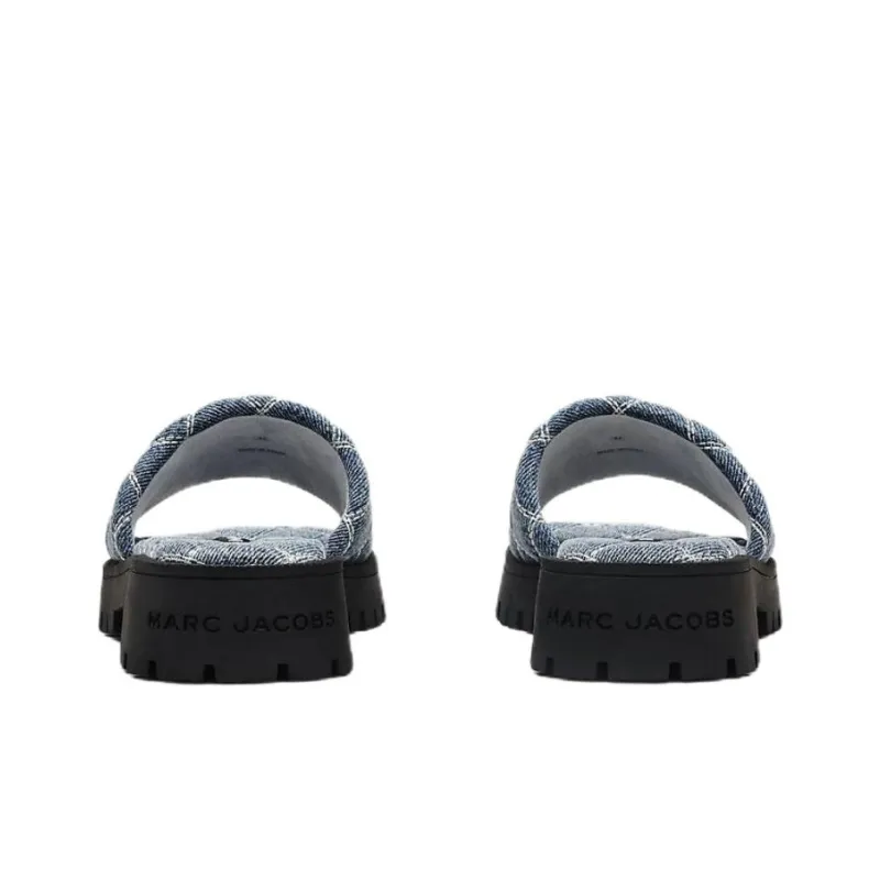 MARC JACOBS The Quilted Denim Slides Women's-5