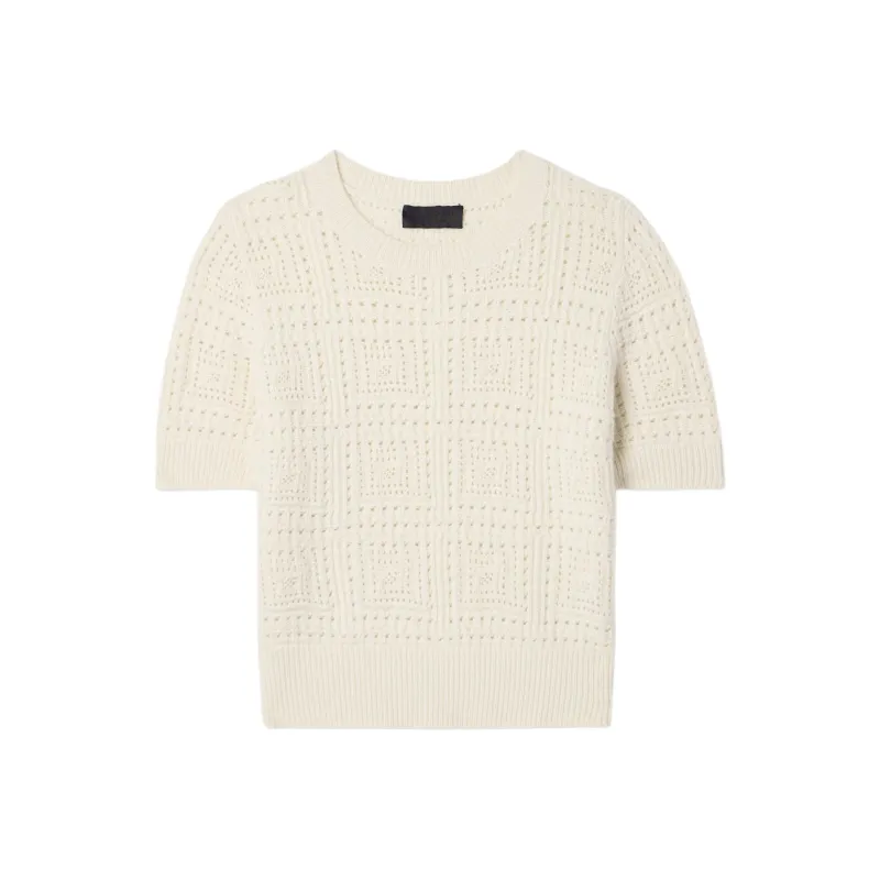 NILI LOTAN Crochet knit Top-0