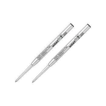 MONTBLANC Mysterious Black, Ballpoint Pen Refills, Smooth Handwriting, Two Piece Set Replacement Movement
