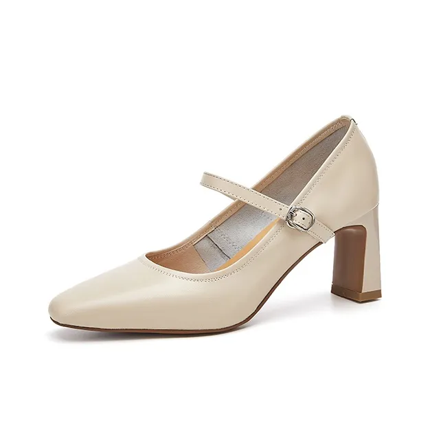 ST&SAT Chunky Heel High Heels 7cm Women's-4