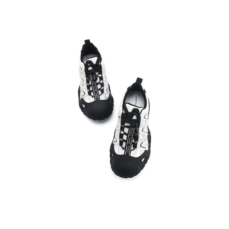 TOM TAILOR Low Top Casual Shoes Unisex Black White-2