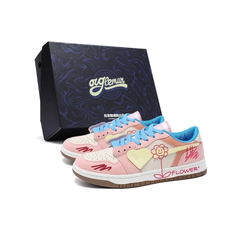 OUGLEMEN Slip Resistant And Abrasion Resistant Coverage Low Top Casual Shoes Unisex Box-0