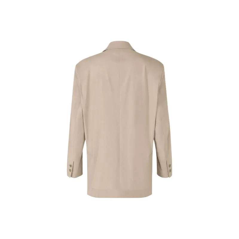 ISSEY MIYAKE Business Suit Coat Unisex Khaki-1