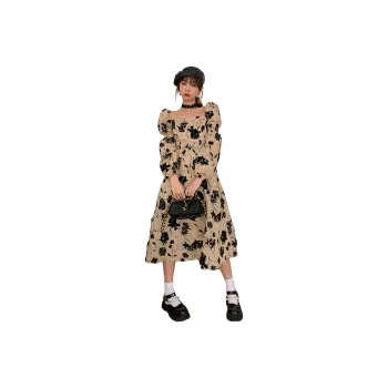 XIANSINIAO Long Sleeved Dress Women's