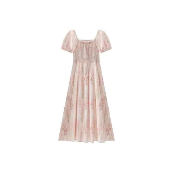Qiuerle Short Sleeved Dress Women's