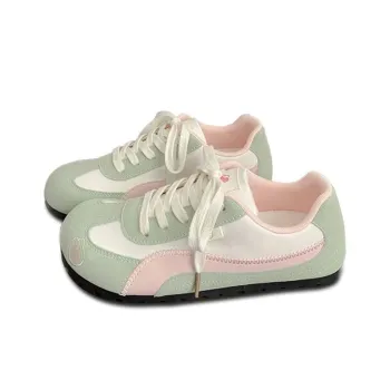 WJA Skateboard Shoes Women's Low Top Beige/Blue