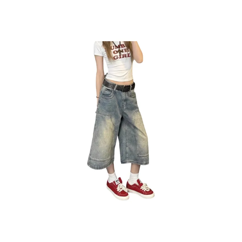 Weles Denim Shorts Unisex Vintage Blue-0