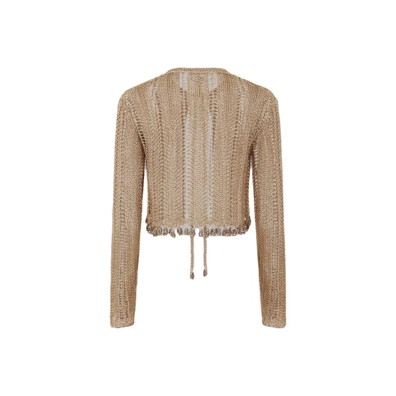 Paco Rabanne Crochet knit Cardigan-1