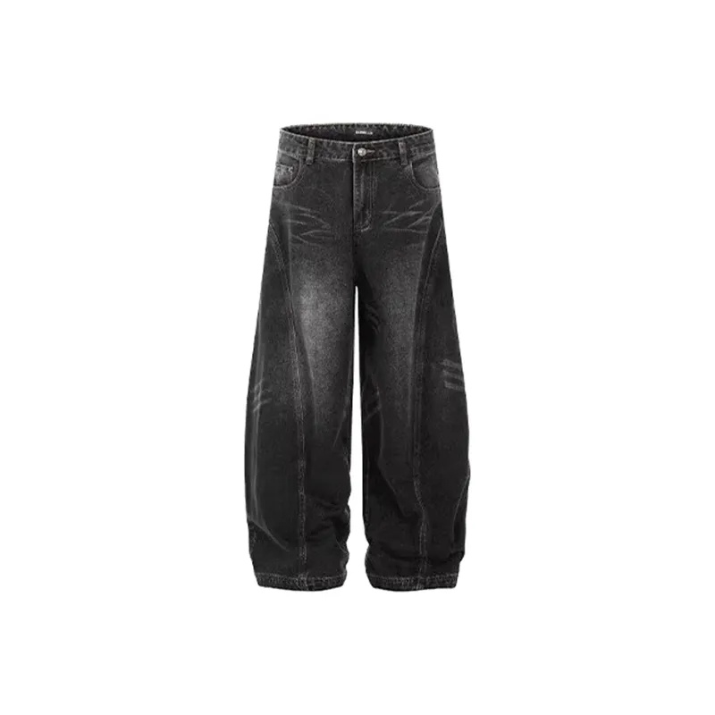 HKRXEC Jeans Men Black-0