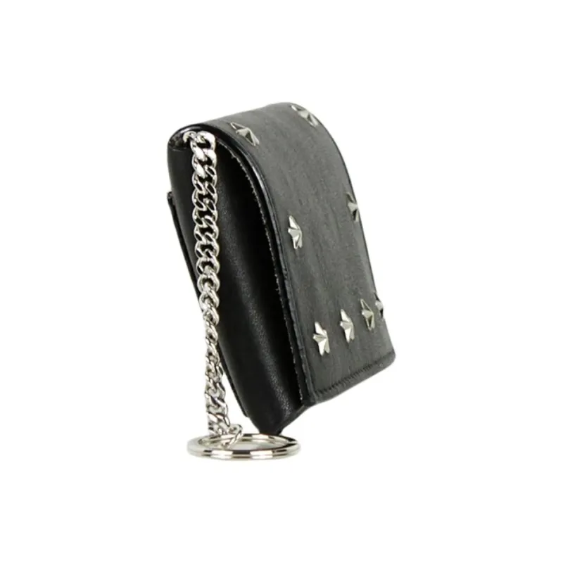 Jimmy Choo Leather Card Holder Women's Black-1