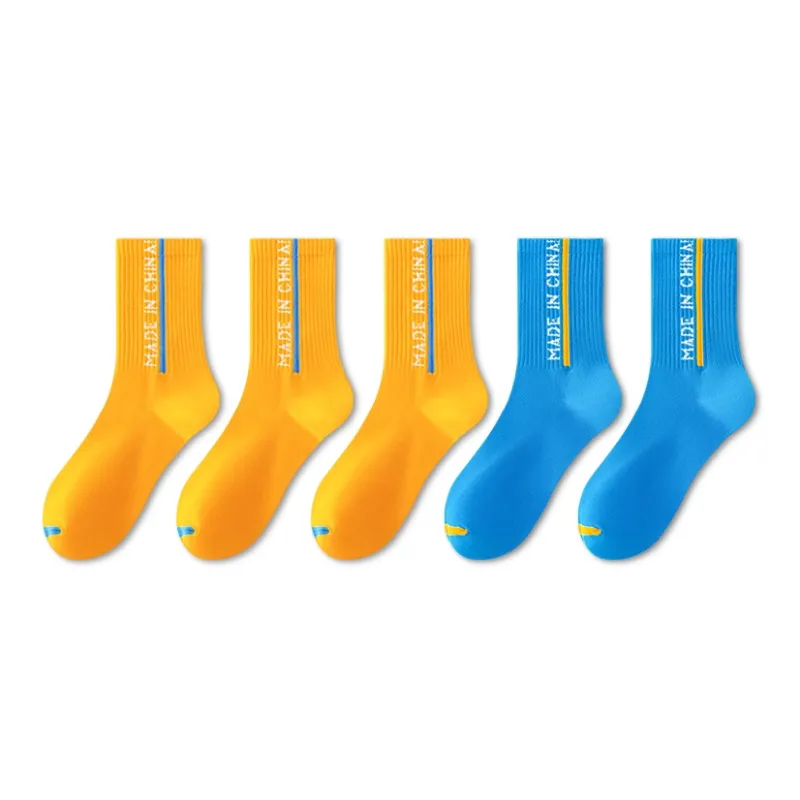LUOLIAN Mid Calf Socks Men's 5 Pack-3