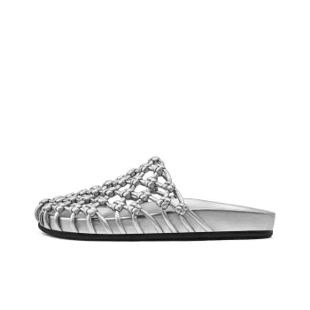 KMD Rubber Sole Quiet Closed Toe Slippers Women's