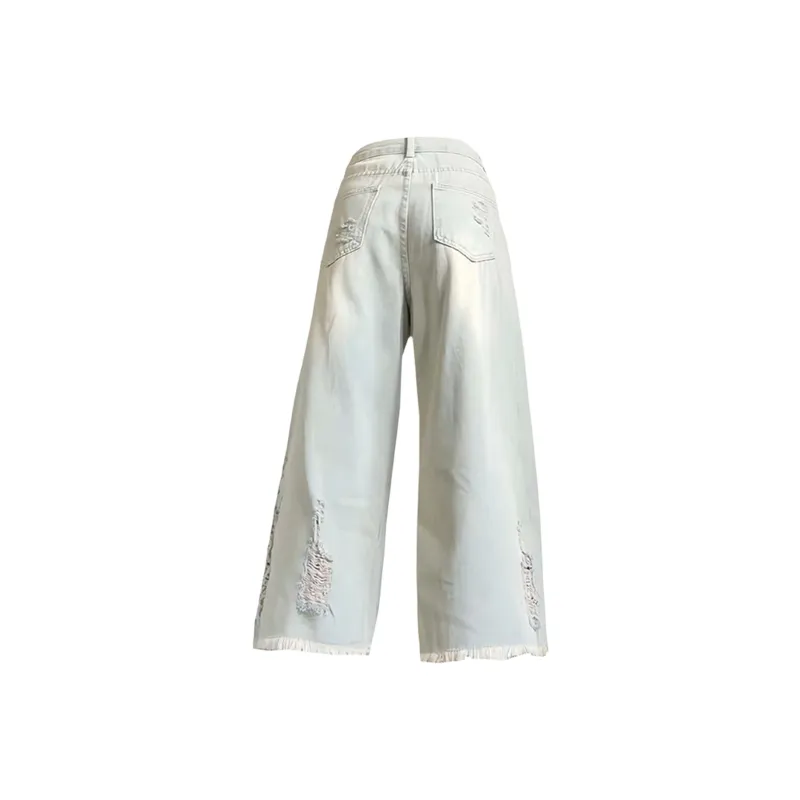 Anyveiw Denim Shorts Unisex Light Blue-1