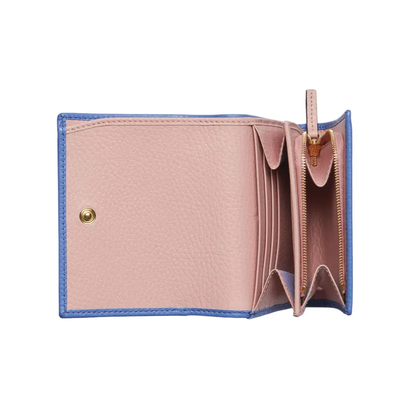 GUCCI Leather Wallet Women's Light Purple-4