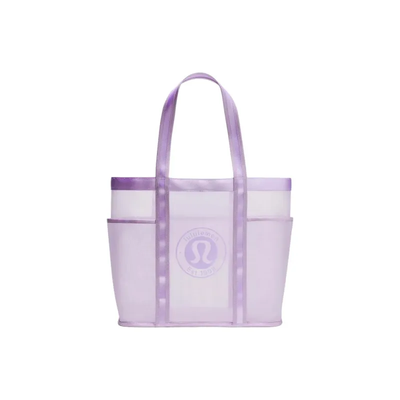 Lululemon Recycled Nylon Tote Bag, Shopping Bag, Handbag Unisex Lavender-0
