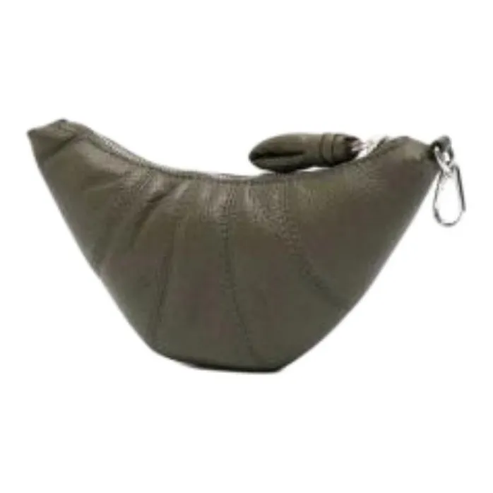 Lemaire Leather Coin Purse Unisex Green-1
