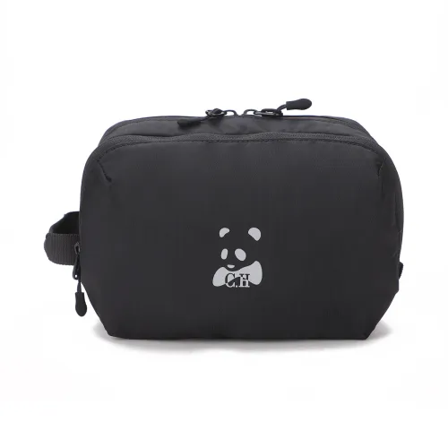 CANUDILO Polyester Clutch Regular Men's Black