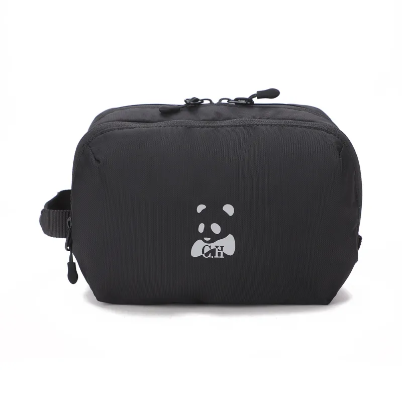 CANUDILO Polyester Clutch Regular Men's Black-0