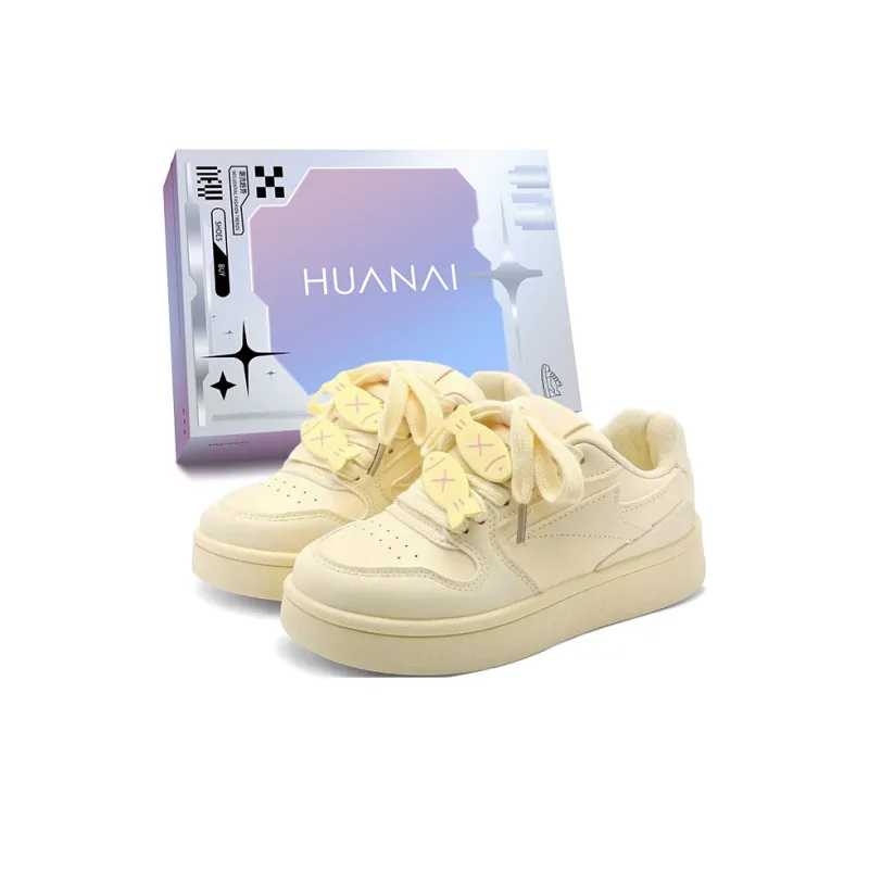 HUANAI Abrasion Resistant Slip Resistant Breathable Lightweight Low Top Skateboard Shoes Women's-15