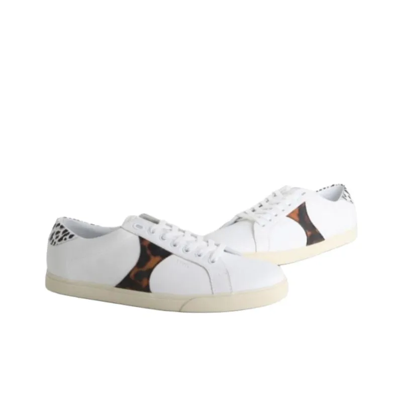 CELINE Low Top Skateboard Shoes Men's White-4