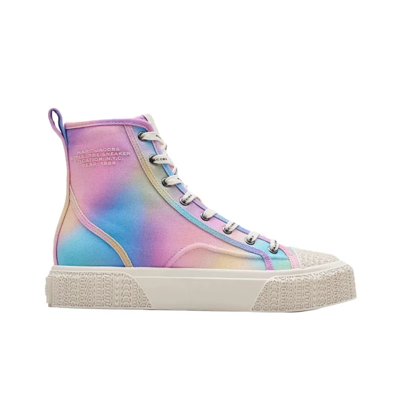 MARC JACOBS The Airbrush High Top Canvas Shoes Women's Multicolor-1