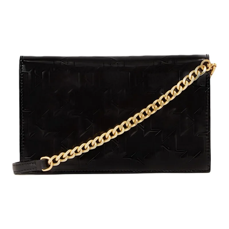 KARL LAGERFELD K/SKUARE Polyurethane Crossbody Bag Women's Black-1