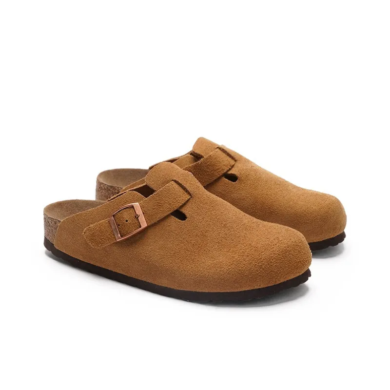 KANGLONG Closed Toe Slippers Slip on Half Sole Birkenstock Style Shoes Summer Unisex-7