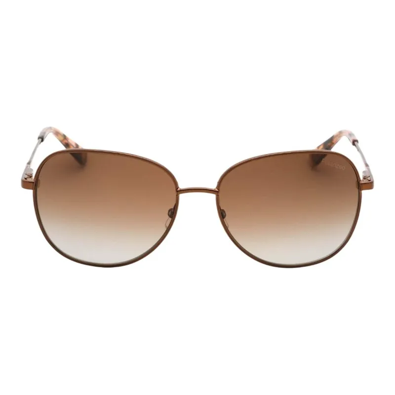 BANANA REPUBLIC Metal Round Sunglasses Unisex Brown-1